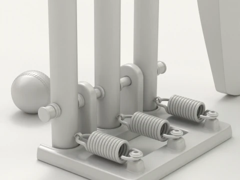 Cricket-Set 3D Modell