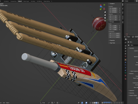 Cricket Set Modèle 3D