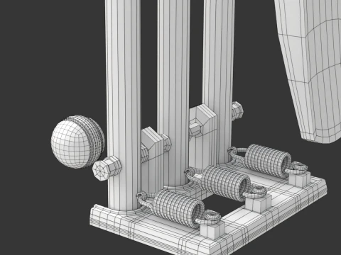 Cricket-Set 3D Modell