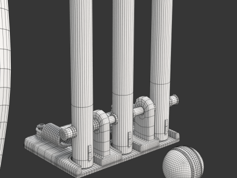 Cricket Set Modèle 3D