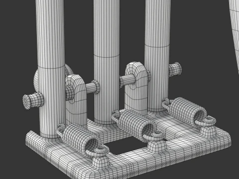 Cricket-Set 3D Modell