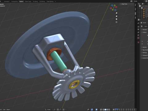 Fire Sprinkler Model 3D