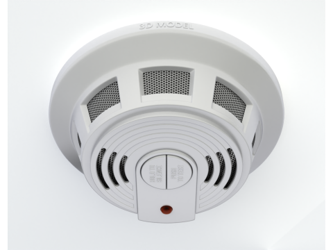 Smoke Detector Modelo 3D