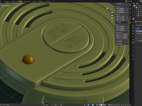 Smoke Detector Modelo 3D