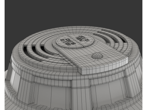 Smoke Detector Modelo 3D
