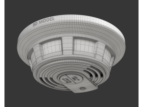 Smoke Detector Modelo 3D