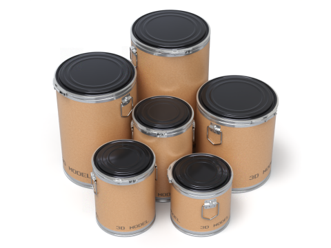 Fiber Drum 3D Model