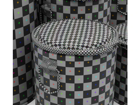 Tambor de fibra Modelo 3D