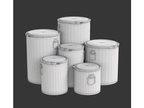 Fiber Drum 3D Model