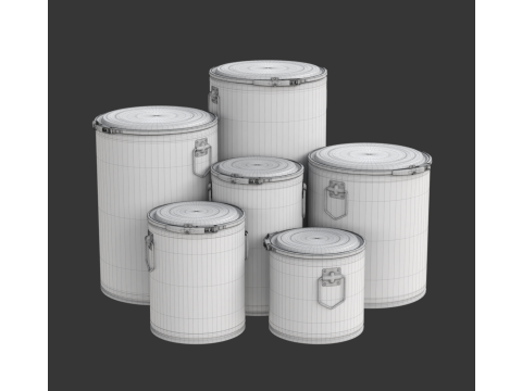Fiber Drum 3D Model