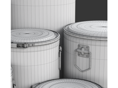 Fiber Drum 3D Model