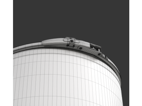 Fiber Drum 3D Model