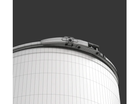 Tambor de fibra Modelo 3D