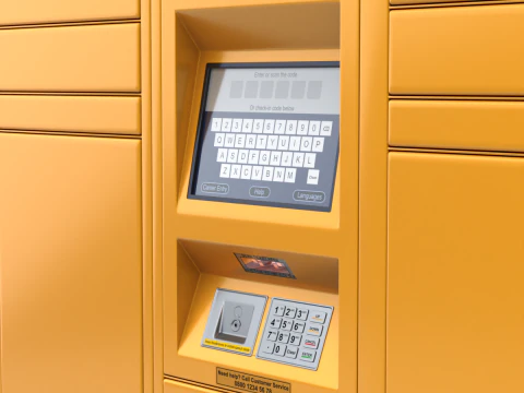 Loker Paket Model 3D