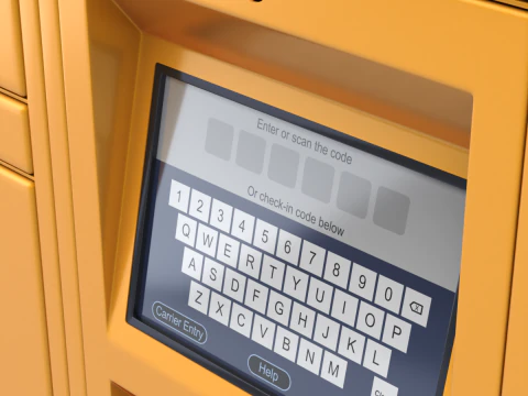 Loker Paket Model 3D