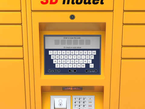 Parcel Locker 3D-Modell