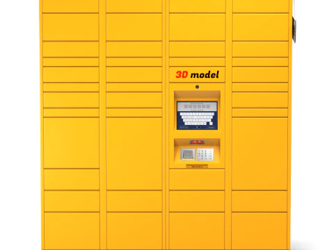 Loker Paket Model 3D