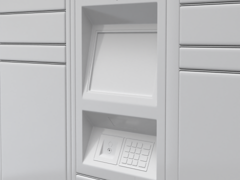 Parcel Locker 3D-Modell