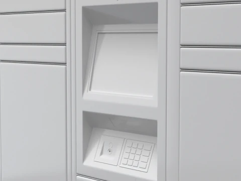 Loker Paket Model 3D