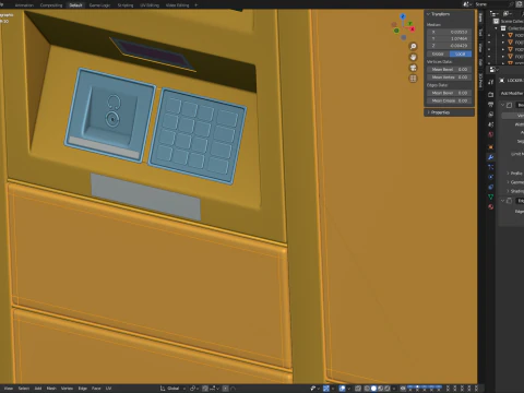 Loker Paket Model 3D