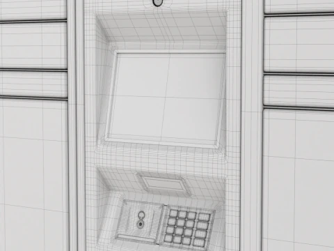 Loker Paket Model 3D