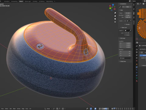 Batu Keriting Model 3D