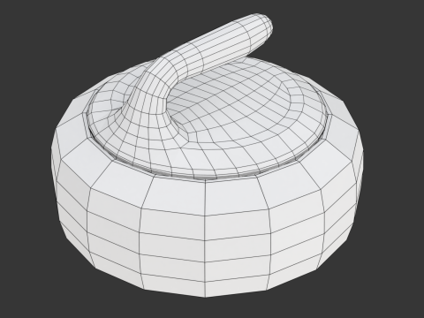 Curling Stone 3D-Modell