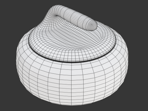 Curling Stone 3D-Modell