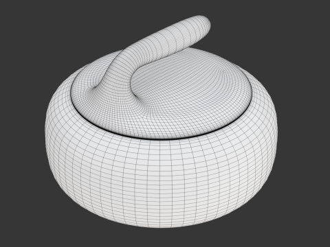 Curling Stone 3D-Modell
