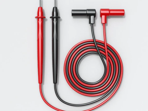 Multimeter Test Leads 3D Model