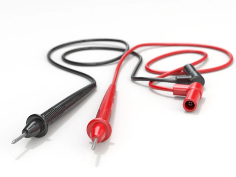 Multimeter Test Leads 3D Model