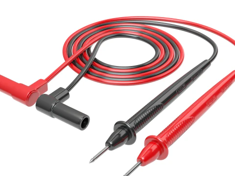 Multimeter Test Leads 3D Model