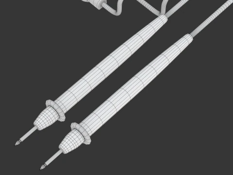 Multimeter Test Leads 3D Model