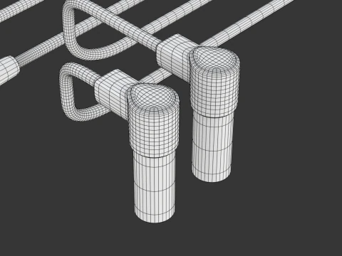 Multimeter Test Leads 3D Model