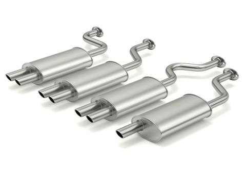 Simple Exhaust Set 3D Модель