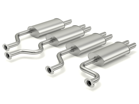 Simple Exhaust Set 3D Модель