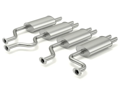 Simple Exhaust Set 3D Model
