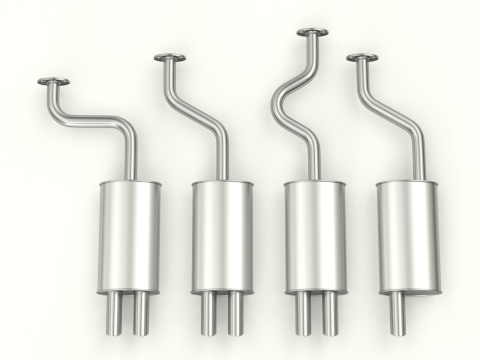 Simple Exhaust Set 3D Модель