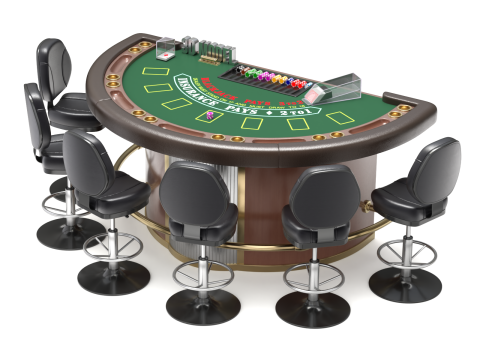 Blackjack Table Set Modelo 3D