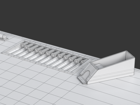 Blackjack Table Set 3D Model