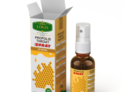 Propolis Spray Bottle 3D Модель