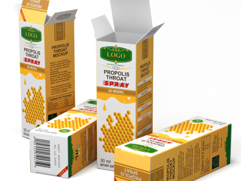 Propolis Spray Bottle 3D Модель