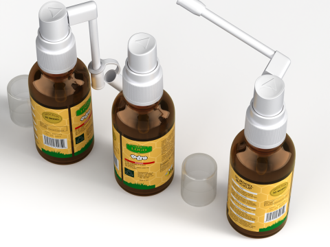 Propolis Spray Bottle 3D Модель