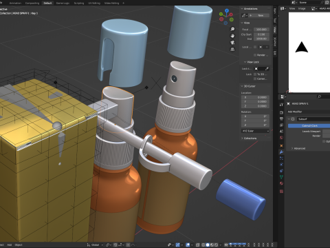 Propolis Spray Bottle 3D Модель