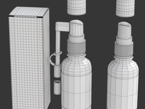 Propolis Spray Bottle 3D Модель