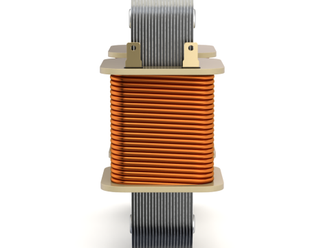 Core Type Transformer for Education 3D Модель