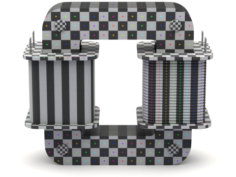 Core Type Transformer for Education 3D Модель