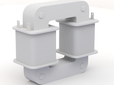 Core Type Transformer for Education 3D Модель