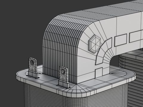 Core Type Transformer for Education 3D Модель