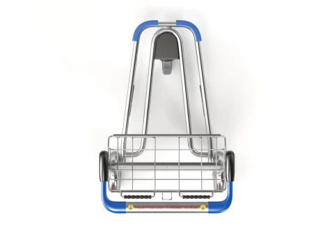 Airport Luggage Trolley with Suitcase 3D Model